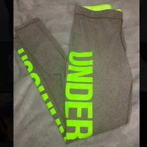 Under armour slime green leggings